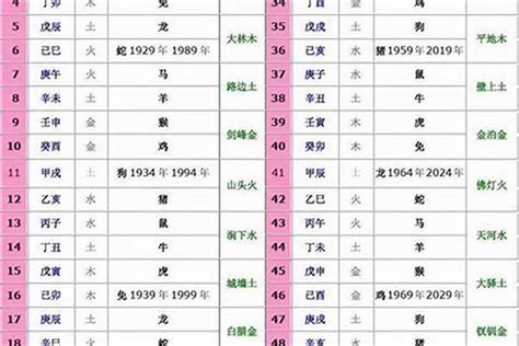 1992年次生肖五行